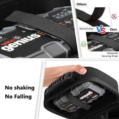 Funda Protectora EVA Compatible con NOCO GB20/GB40/GBX45/GB50 Jump Starters, AstroAI S8/NEXPOW/BIUBLE/BUTURE/HULKMAN de hasta 8.2" x 4.7" x 3.5" se pueden almacenar, Solo estuche de viaje portátil