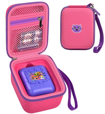 Bolso de transporte personalizado para mascotas digitales interactivas Bitzee. Bolso de batería y correa de mano desmontable, evita caídas y arañazos, viaje y almacenamiento de regalos, solo en caja.