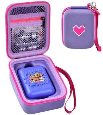 Bolso de transporte personalizado para mascotas digitales interactivas Bitzee. Bolso de batería y correa de mano desmontable, evita caídas y arañazos, viaje y almacenamiento de regalos, solo en caja.