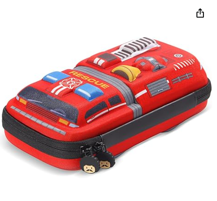 rockpapa Casilla de lápiz para automóviles de carreras, caja de lápiz, caja de almacenamiento para estudiantes escolares niños adolescentes niños niñas