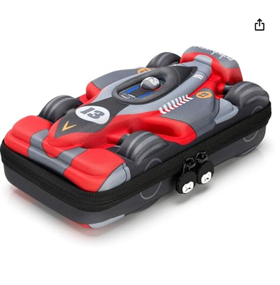 rockpapa Casilla de lápiz para automóviles de carreras, caja de lápiz, caja de almacenamiento para estudiantes escolares niños adolescentes niños niñas
