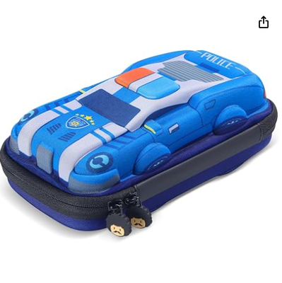 rockpapa Casilla de lápiz para automóviles de carreras, caja de lápiz, caja de almacenamiento para estudiantes escolares niños adolescentes niños niñas