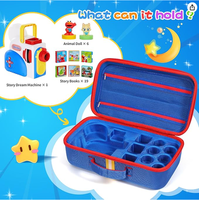 Estuche rígido de transporte apto para el set de inicio de libros Little Tikes Story Dream Machine, estuche contenedor de viaje grande protector para la colección de personajes de audio Storytime Audio Play Real for Littles, (solo caja)