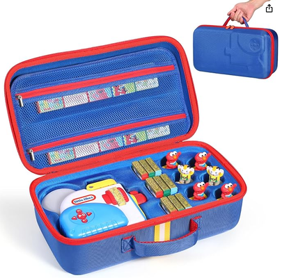 Estuche rígido de transporte apto para el set de inicio de libros Little Tikes Story Dream Machine, estuche contenedor de viaje grande protector para la colección de personajes de audio Storytime Audio Play Real for Littles, (solo caja)