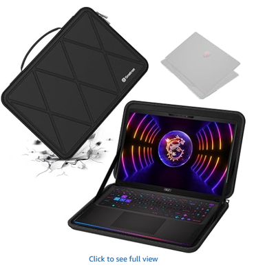 Casilla de protección EVA dura para MSI Raider GE68 HX 14V de 16 pulgadas. Compatible con MSI Raider GE68 HX 14V de 16 pulgadas, MSI Vector 16 HX A14V / A13V, bolso de portátil de caja antichoque.