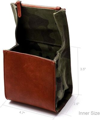 Funda para cámara sin espejo CANPIS, bolsa pequeña de cuero para cámara, bolsa para lente, bolsa de viaje para fotografía, bolsa de almacenamiento para llevar al aire libre