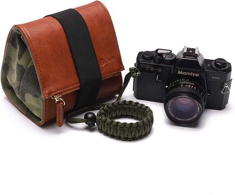 Funda para cámara sin espejo CANPIS, bolsa pequeña de cuero para cámara, bolsa para lente, bolsa de viaje para fotografía, bolsa de almacenamiento para llevar al aire libre