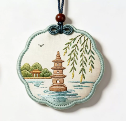 Saquitos de estilo chino, amuletos bordados, colgantes de la suerte, saquitos con borlas, regalos de festival, saquitos hechos a medida