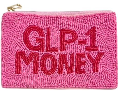 Beaded Coin Purse Change Zipper Pouch Wallet Cherry | Handmade Beadwork, Compact Organizer, Cash Holder, Card Storage, Makeup Pouch, Giftable Accessory, Everyday Carry