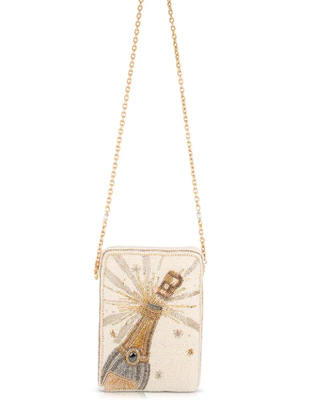 Bubbles & Bliss Crossbody Handbag Baeded phone bag