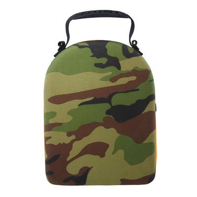 Guarnición de EVA Storage Case Knitted Fabric del portador del casquillo del color del camuflaje