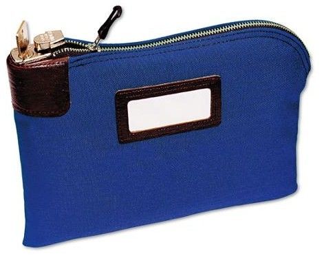 Bolsas de cremallera de alta resistencia hechas de nailon 70D duradero con logotipo en relieve y seguridad de bloqueo para un manejo seguro de efectivo