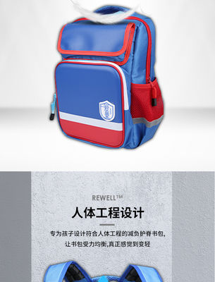 Bolsa de mochila a prueba de choques de la escuela de mochila a prueba de agua de poliéster 600D Nylon Pu cuero bolsas de mochila de la escuela a prueba de agua reducir el estrés protección reflectiva lado tienen bolsa de copa de agua