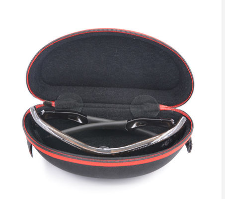 Impresión negra de EVA Sunglasses Case Custom Logo del poliéster 1680D