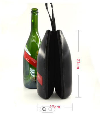 Poliéster de cuero 600D EVA Hard Cases Wine Packing de la PU con la correa