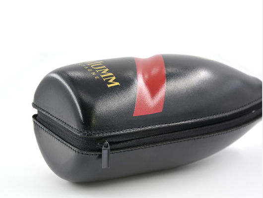 Poliéster de cuero 600D EVA Hard Cases Wine Packing de la PU con la correa