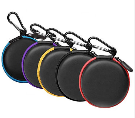 Guarnición de EVA Earphone Storage Case Fabric de la cremallera de los colores del ODM cinco