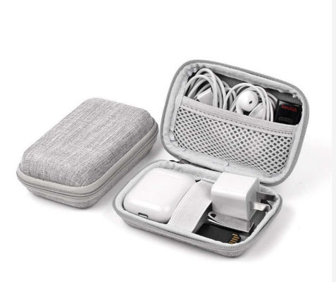 Mini Earphone Pouch Case Velvet impermeable que alinea el logotipo de grabación en relieve