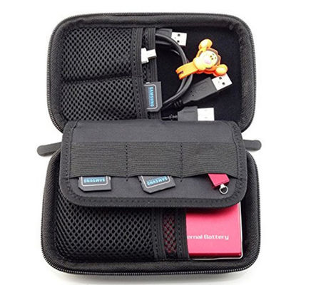 Caja de almacenamiento EVA portátil resistente al agua resistente a los golpes caja de bolsa protectora diseñada para auriculares dispositivos electrónicos