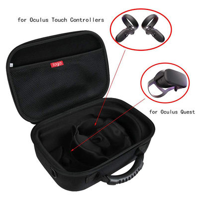 Prenda impermeable negra de la longitud de EVA Carrying Case los 29cm del juego del color VR
