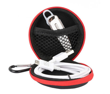 Prueba impermeable del olor del poliéster de EVA Headphone Case 1680D de la cremallera del OEM