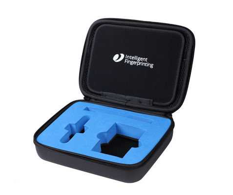 Cerradura 3 Cerradura gris con tirador de metal EVA Funda electrónica Eva Moldeado Logotipo de caja Impresión Solución de almacenamiento de protección duradera