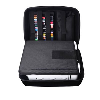 Cuerpo de herramientas EVA a prueba de golpes con almohadilla de fondo extraíble Máquina de coser de carga Cuerpo de herramientas EVA Cuerpo de herramientas Cuerpo de máquina de coser con carrito desmontable Dolly Tote con almohadilla de fondo extraíble