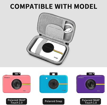 Material revestido de nylon polaroid de la PU de EVA Small Digital Camera Case