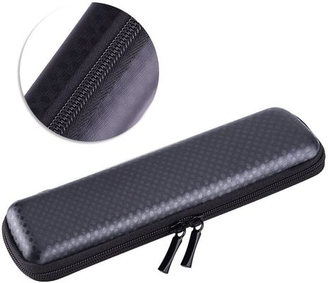 Cuero negro de la PU del poliéster de 3D EVA Hard Case Pencil Pouch 1800D