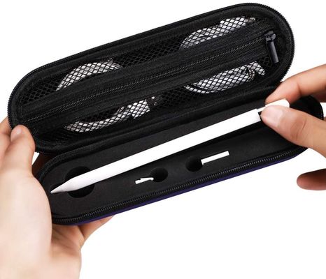 Casilla de lápiz EVA resistente al agua resistente a los golpes Concha dura protectora Diseño elegante con revestimiento de terciopelo y tamaño personalizado para oficina