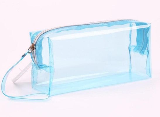 Caja de lápiz plástica dura de EVA Transparent Pen Pouch Pvc con los compartimientos