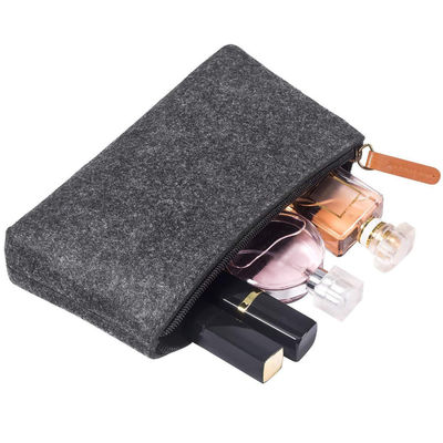 Bolsa de nylon sentida 3m m reutilizable del lápiz de EVA Pencil Case Dark Grey