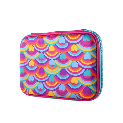 Bolsa de escritorio de EVA personalizada de diseño de cremallera portátil ligera duradera reutilizable Eco amigable bolso de almacenamiento de papelería para niños y estudiantes