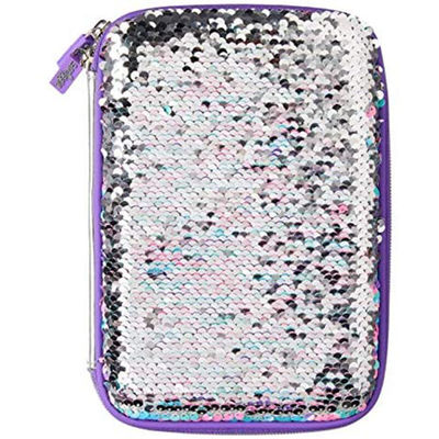 Casilla de lápiz EVA personalizada con características a prueba de choques impermeables bolsillo de malla y grabado grabado opciones de logotipo de placa de metal