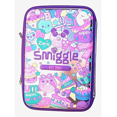 Casilla de lápiz EVA personalizada con características a prueba de choques impermeables bolsillo de malla y grabado grabado opciones de logotipo de placa de metal