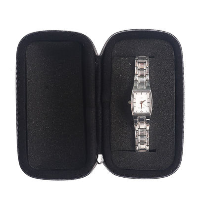 Sola cremallera de lujo de cuero portátil de EVA Watch Case 14.5*8*6 cm