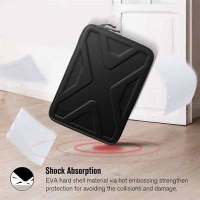 Cuerpo de portátil de manga dura de 13 pulgadas resistente al agua resistente a los golpes portátil de protección de computadora portátil bolsa de transporte para 13.3&quot; MacBook