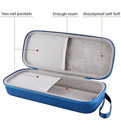 Kit de primeros auxilios de grado médico shockproof impermeable protector EVA caso con cremallera y malla interior acolchado para estetoscopio