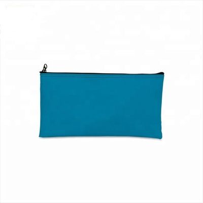 Bolsas duraderas con cremallera para banco, hechas de cuero PVC, material de PU, vinilo transparente, laminado, resistente al agua, tamaño personalizado con impresión de logotipo