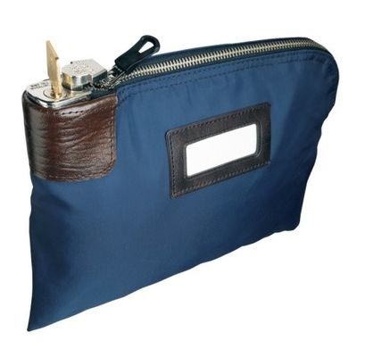ODM OEM de lienzo 11X6 pulgadas de cierre de bolsas de depósito con 2 llaves de lienzo bloqueo de cierre de bolsas de depósito con bolsillo de PVC con 2 llaves de cierre de bolsas de banco