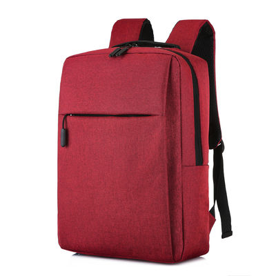 Mochila impermeable de nylon opcional del ordenador portátil de 4 colores con el cargador USB