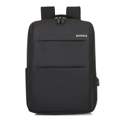 Mochila impermeable de nylon opcional del ordenador portátil de 4 colores con el cargador USB