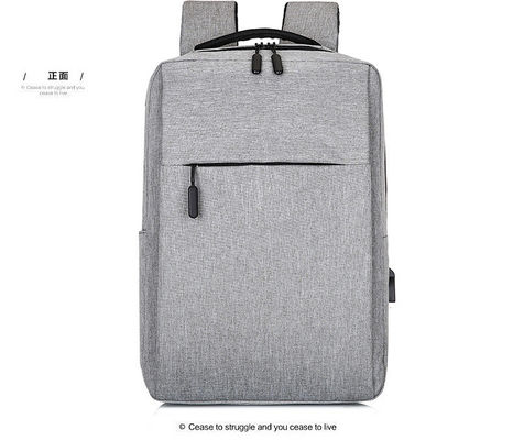 Dos bolsillos con cremallera impermeabilizan la mochila de nylon del ordenador portátil del USB