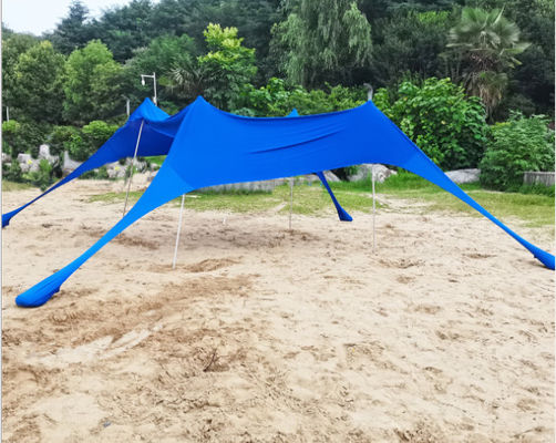 UPF 50+ Toldo parasol de playa al aire libre 180GSM Material de lycra