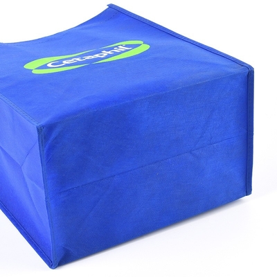 Bolsos de compras reutilizables de la tela no tejida Tote Grocery Bag 100-160gsm