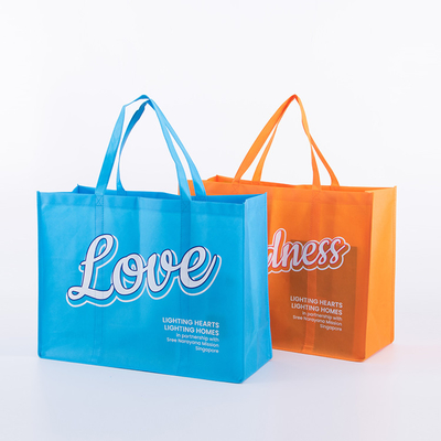 El bolso reciclado de Tote Non Woven Fabric Shopping modificó reutilizable para requisitos particulares con el logotipo