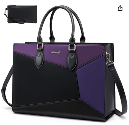 Bolso para portátil para mujer de 15.6 pulgadas, bolso tote impermeable para portátil para mujer, bolso de trabajo profesional para mujer con portavasos, bolso grande para portátil, maletín para ordenador, bolso de mano para profesora de oficina